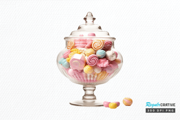 Download Fancy Clear Glass Candy Jar Clipart Png - Clear glass Collection
