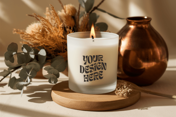 Download 9oz Scented Soy Candle Mockup - Premium Resources