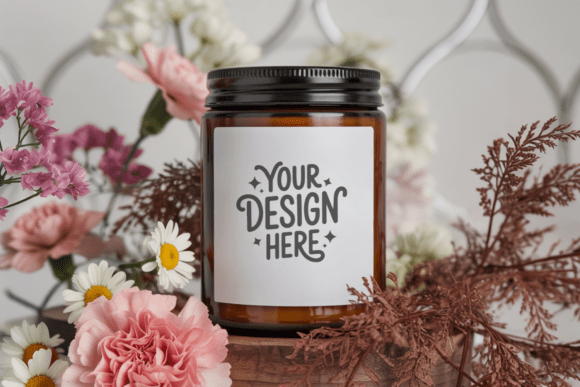 Download Amber Jar Candle Mockup 34 - Premium Resources