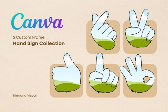 Download Hand Sign Custom Canva Frame - Custom canva frame Collection