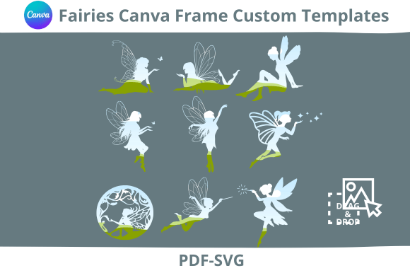Download Fairies Custom Canva Frame - Custom canva frame Collection