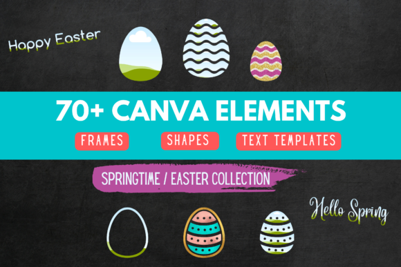 Download Custom Canva Frame for Easter/Spring - Custom canva frame Collection