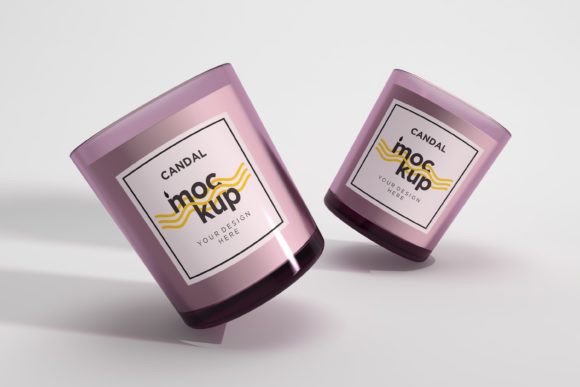 Download Two Spa Vicks Candles 3d Mockup - Premium Bundle