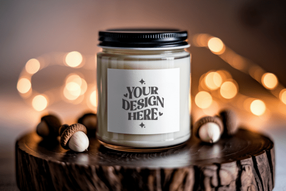 Download 9oz Scented Soy Candle Mockup 88 - Premium Resources