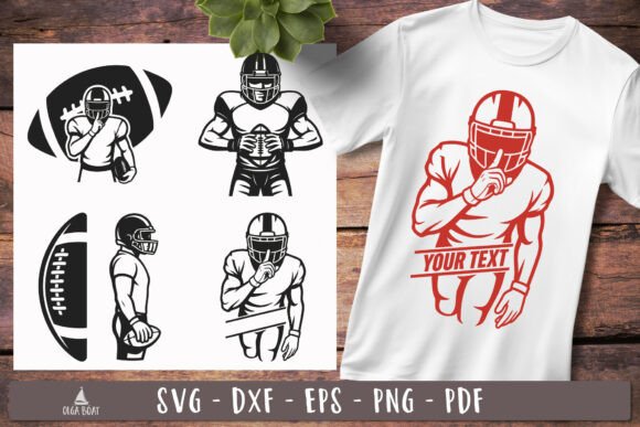 Download Football Player SVG Custom Designs - Custom designs Collection
